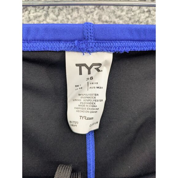 *NWT* TYR Men's size 38 Durafast Elite Jammers Competitive Swimsuit Royal Blue - Picture 3 of 12